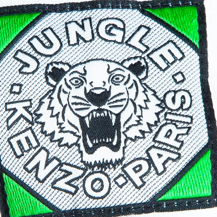Pre Owned Kenzo White Tiger Embroidered Sweater L
