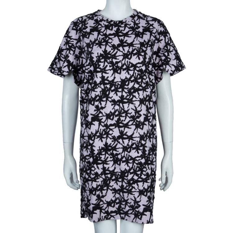 Pre Owned Kenzo Lilac Printed Dress L