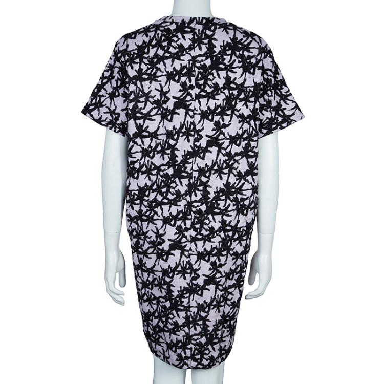Pre Owned Kenzo Lilac Printed Dress L