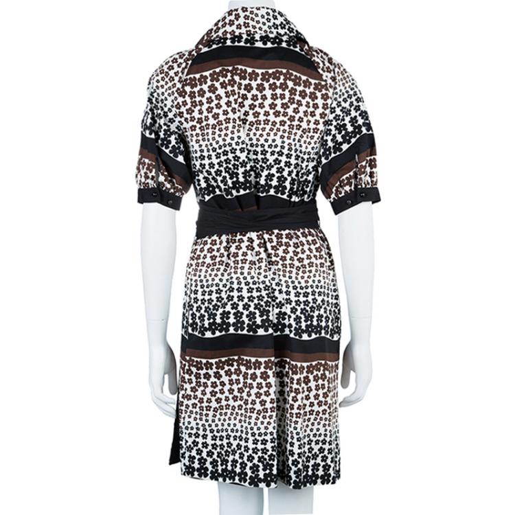 مملوكة مسبقًا Kenzo Printed Wrap Midi Dress S