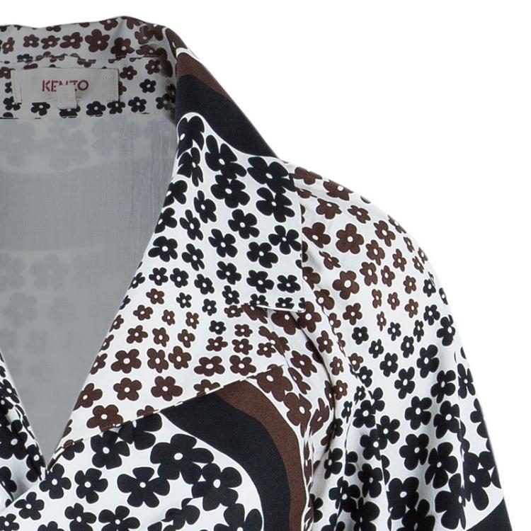 مملوكة مسبقًا Kenzo Printed Wrap Midi Dress S