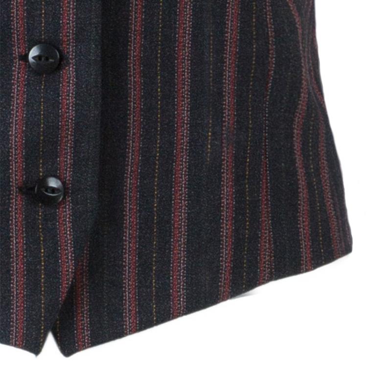 مملوكة مسبقًا Kenzo Black Striped Vest L