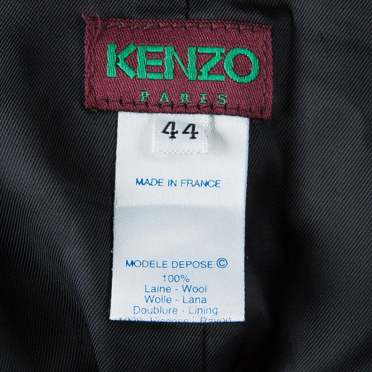 مملوكة مسبقًا Kenzo Black Striped Vest L