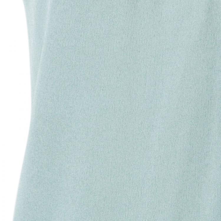 Pre Owned Kenzo Ash Grey Sleeveless Top M