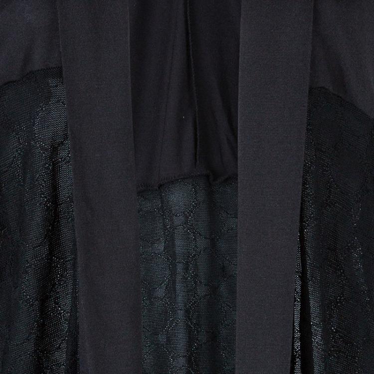 Pre Owned Kenzo Black Textured Cardigan S