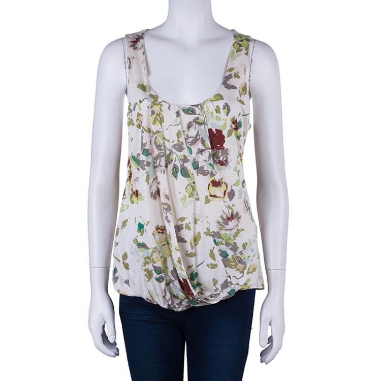 مملوكة مسبقًا Kenzo Floral Print Tank Top L