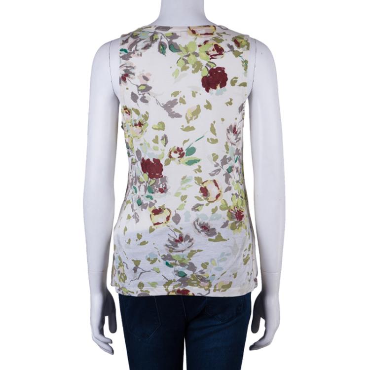 مملوكة مسبقًا Kenzo Floral Print Tank Top L