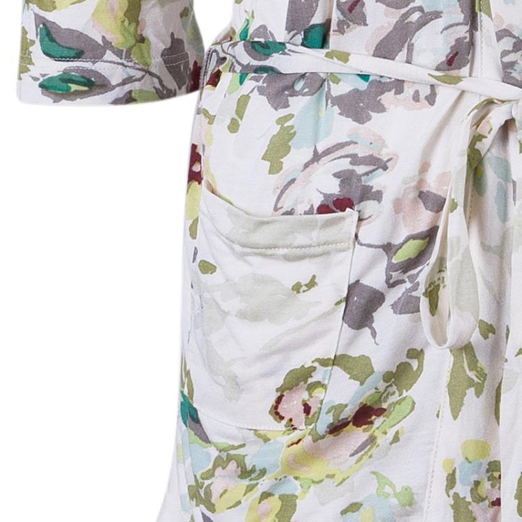 Pre Owned Kenzo Floral Print Long Sleeve Top M