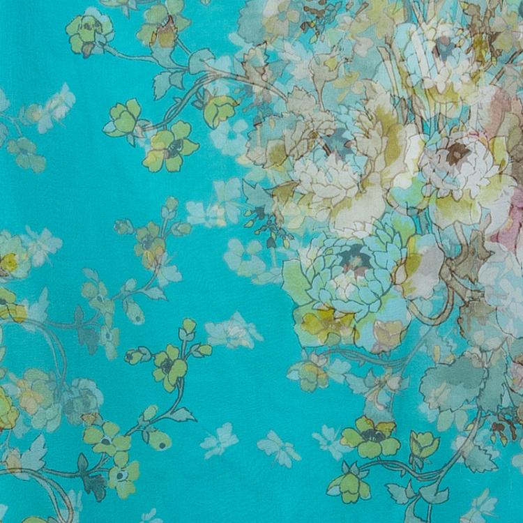 Pre Owned Kenzo Floral Print Maxi Skirt M