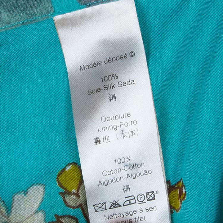 Pre Owned Kenzo Floral Print Maxi Skirt M