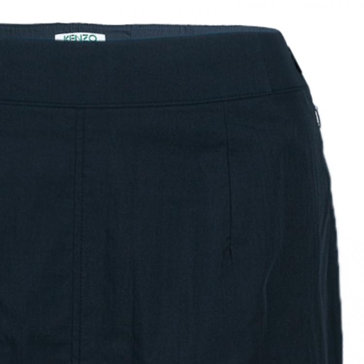Pre Owned Kenzo Black A-Line Maxi Skirt M