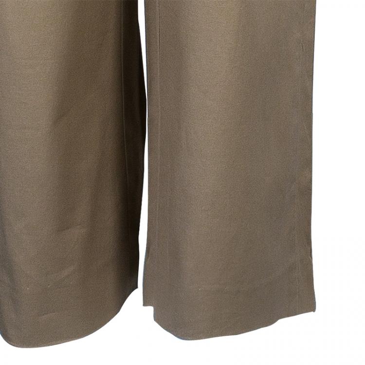 Pre Owned Kenzo Khaki Casual Trousers M