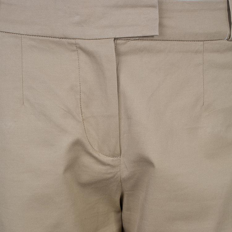 Pre Owned Kenzo Khaki Casual Trousers M