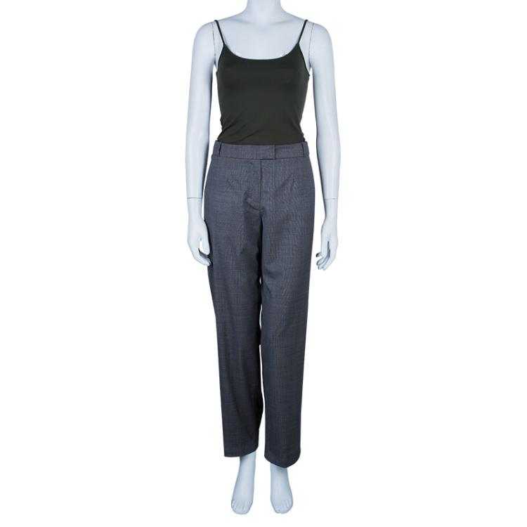 Pre Owned Kenzo Grey Tailored Trousers M
