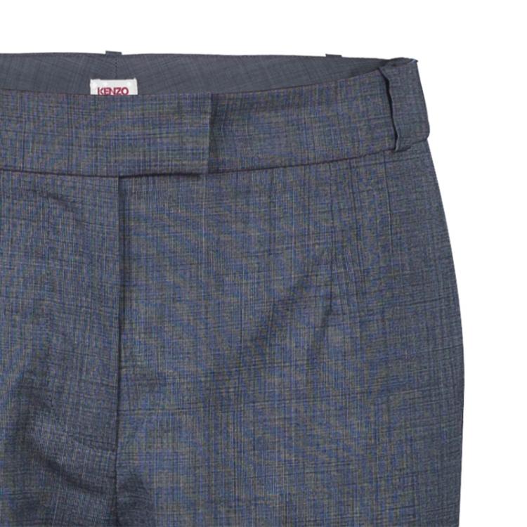Pre Owned Kenzo Grey Tailored Trousers M