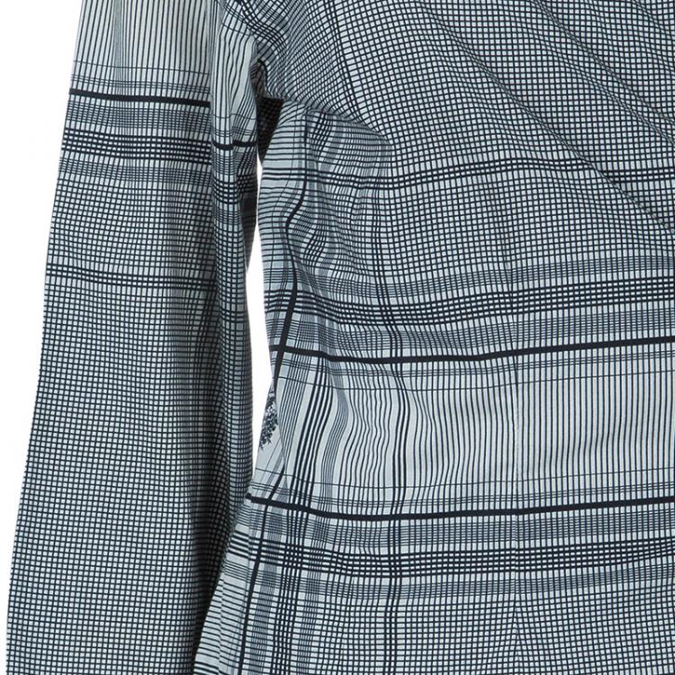 Pre Owned Kenzo Black and White Wrap Top XL