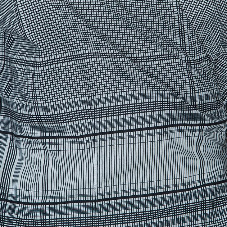 Pre Owned Kenzo Black and White Wrap Top XL