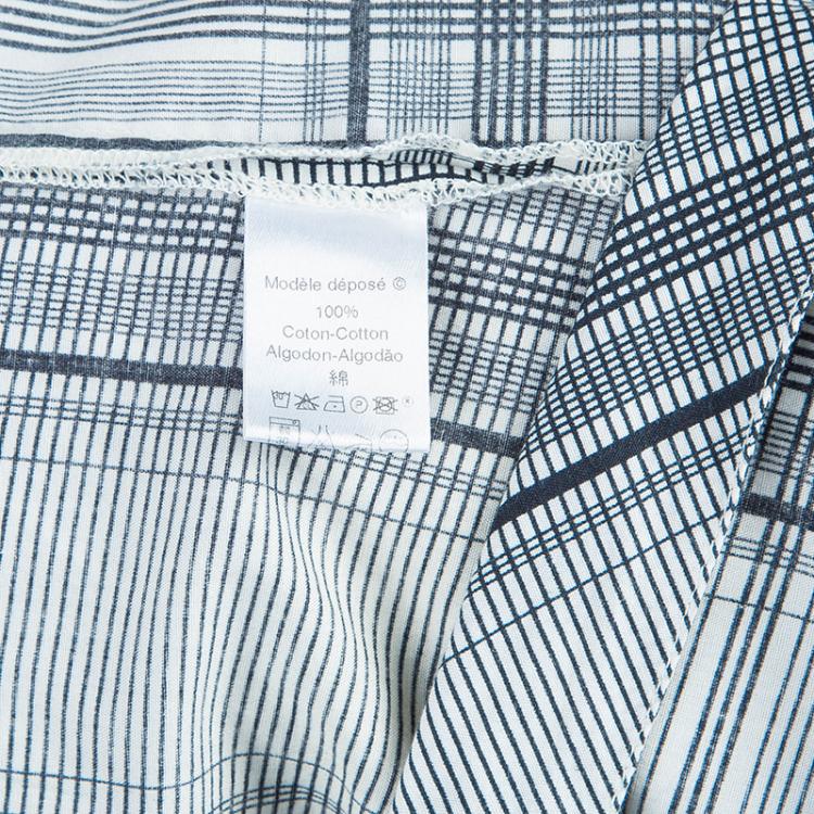 Pre Owned Kenzo Black and White Wrap Top XL