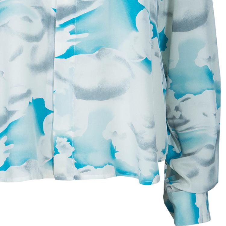 Pre Owned Kenzo Blue Printed Shirt XL