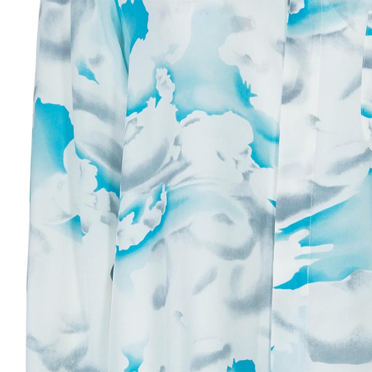Pre Owned Kenzo Blue Printed Shirt XL