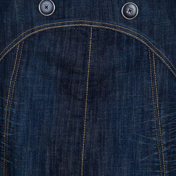 Pre Owned Kenzo Blue Denim Maxi Skirt M