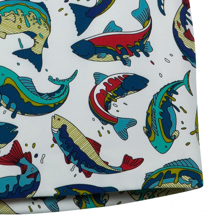 Pre Owned Kenzo Multicolor Dolphin Dress S
