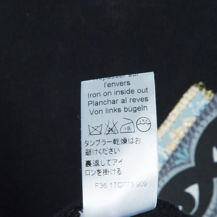 Pre Owned Kenzo Black Embroidered K Motif Sweatshirt M