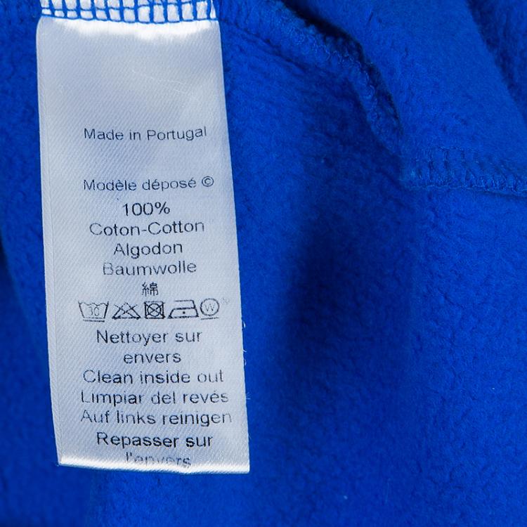 Pre Owned Kenzo Blue Knit Eye Motif Sleeveless T-Shirt Dress XS