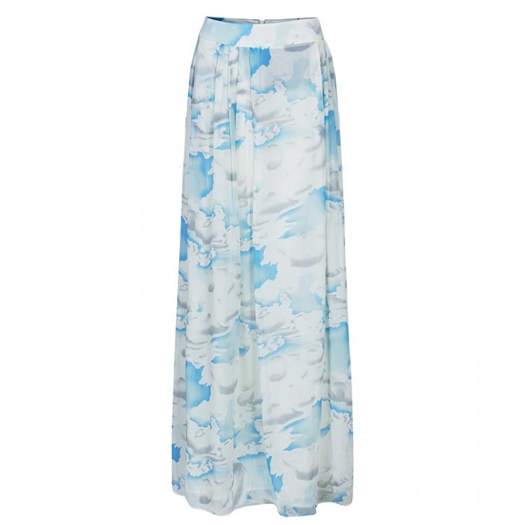 مملوكة مسبقًا Kenzo Cloud Print Maxi Skirt M