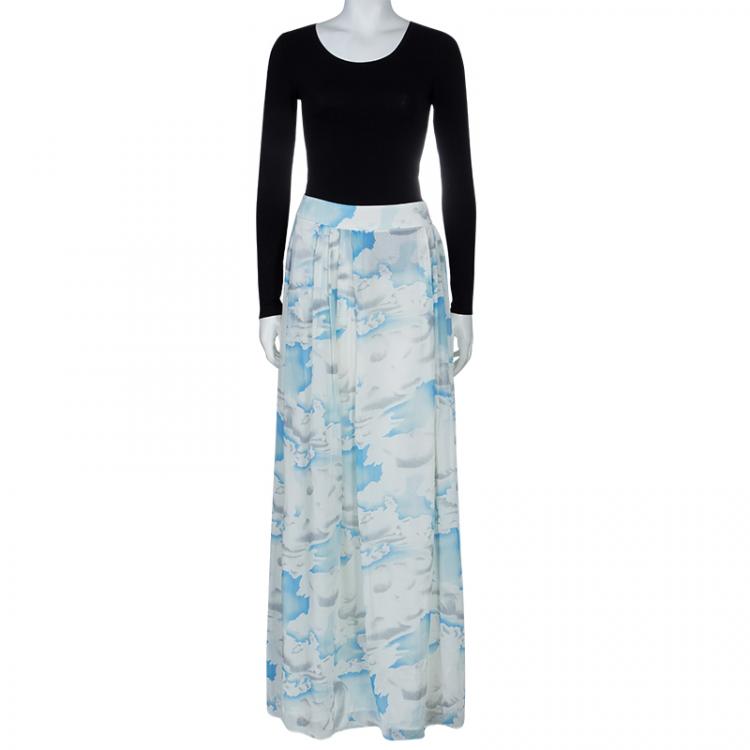 مملوكة مسبقًا Kenzo Cloud Print Maxi Skirt M