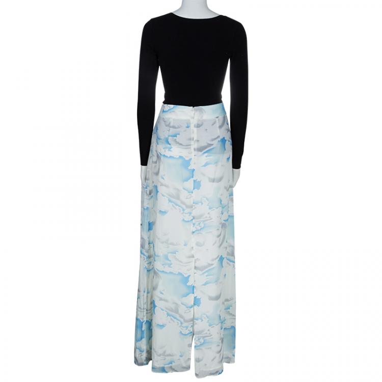 مملوكة مسبقًا Kenzo Cloud Print Maxi Skirt M