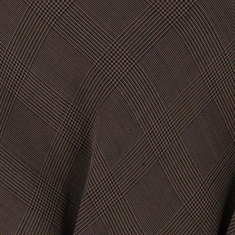 Pre Owned Kenzo Houndstooth/Plaid Pleated Top M