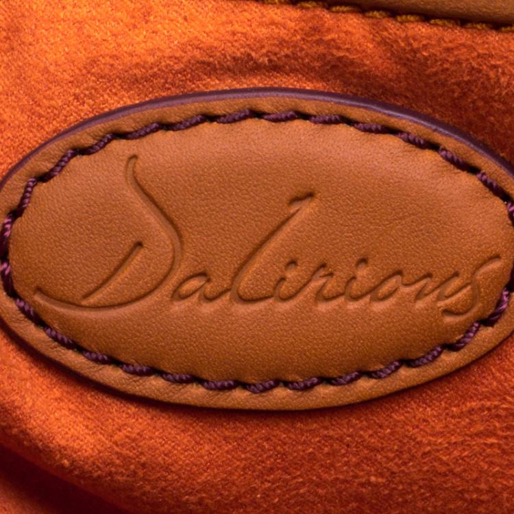 Pre Owned Lancel Copper Brown Dalifun Daligramme Leather Tote