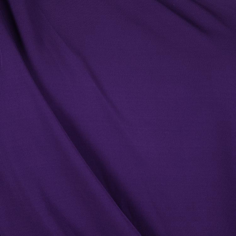 Pre Owned Lanvin Purple One Shoulder Draped Maxi Dress M