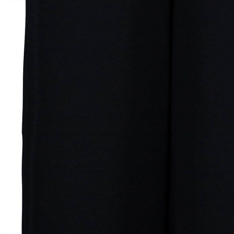 Pre Owned Lanvin Black Wide Leg Trousers M