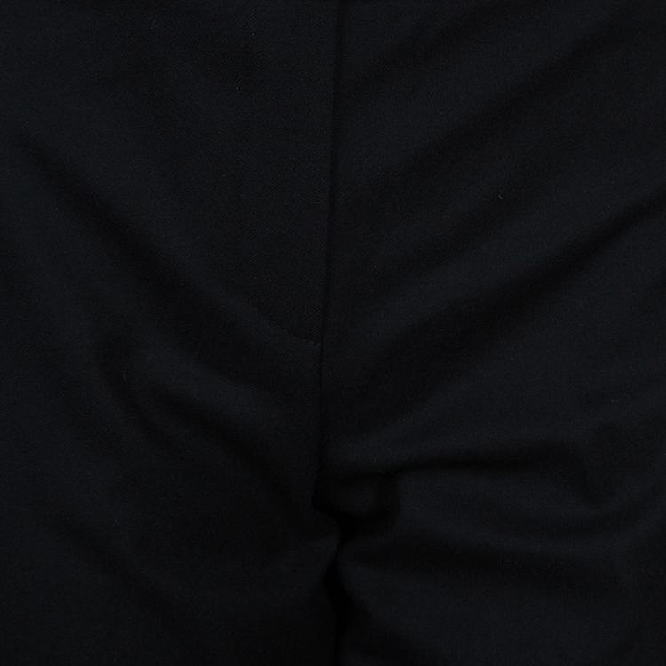 Pre Owned Lanvin Black Embroidered Trousers M