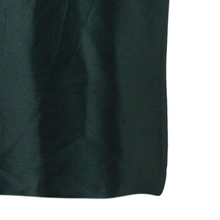 مملوكة مسبقًا Lanvin Dark Green Silk Dress M