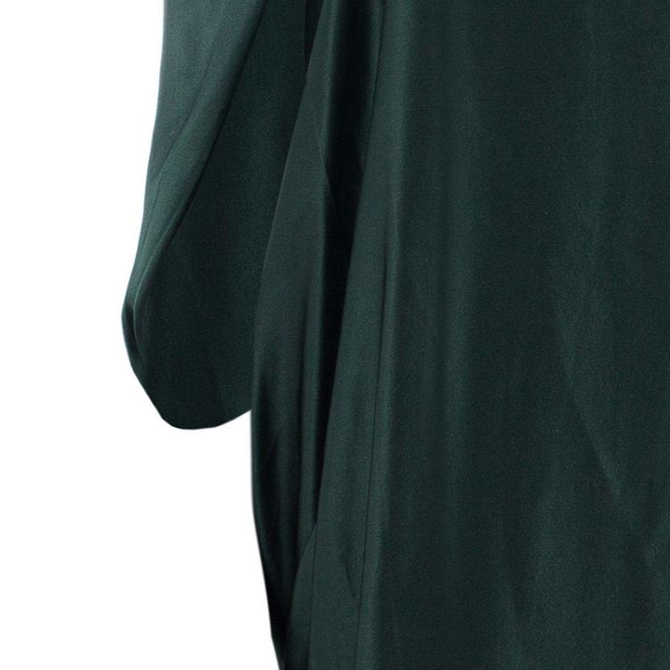 مملوكة مسبقًا Lanvin Dark Green Silk Dress M