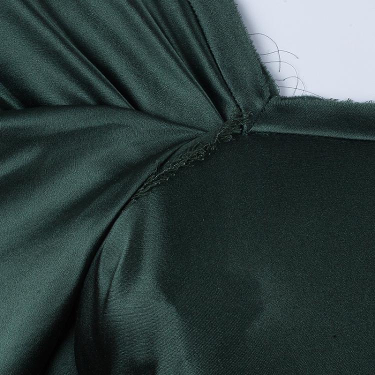 مملوكة مسبقًا Lanvin Dark Green Silk Dress M