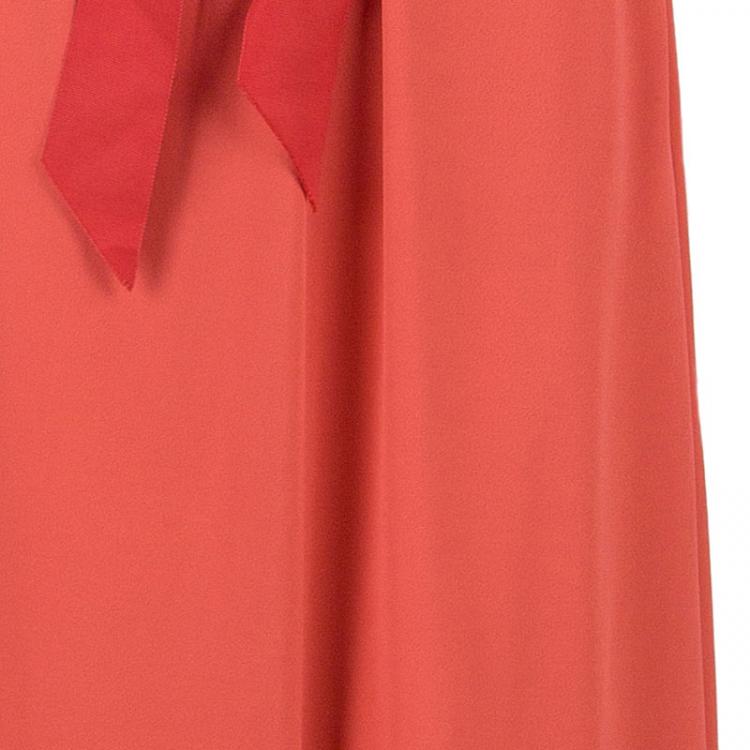Pre Owned Lanvin Ribbonned Maxi Skirt L