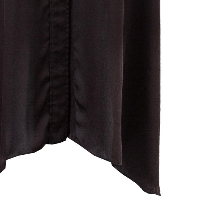 Pre Owned Lanvin Brown Long Shirt Dress OS
