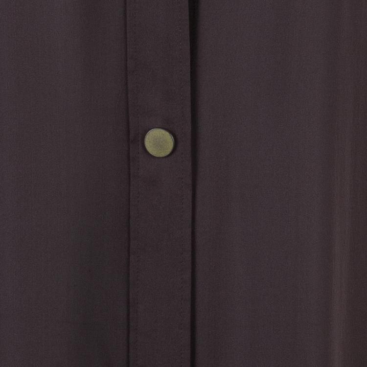 Pre Owned Lanvin Brown Long Shirt Dress OS