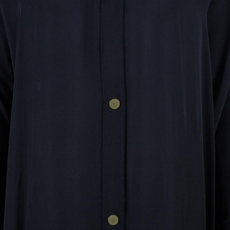 Pre Owned Lanvin Black Button Down Maxi Shirt Dress OS