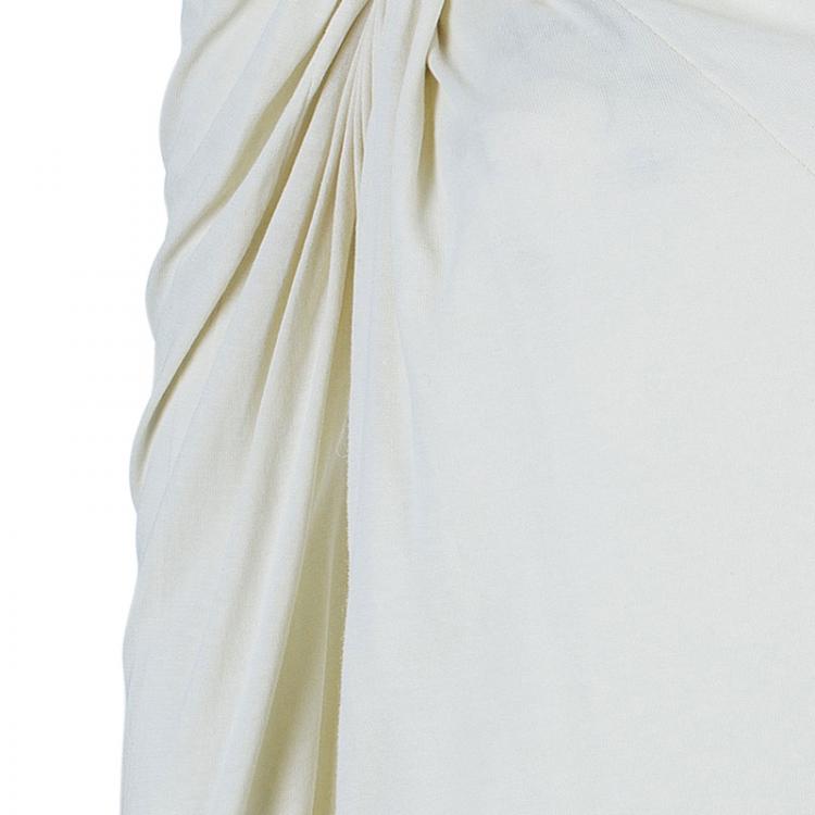 Pre Owned Lanvin Beige Knot Detail Top M