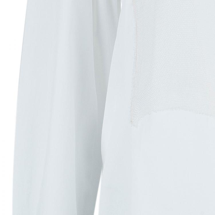 Pre Owned Lanvin White Button Down Shirt M