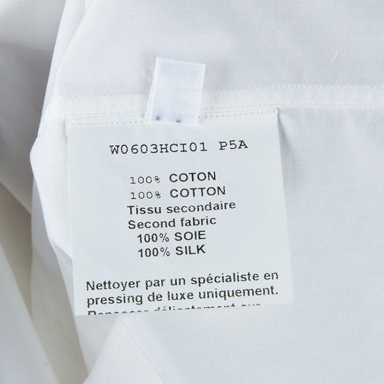 Pre Owned Lanvin White Button Down Shirt M