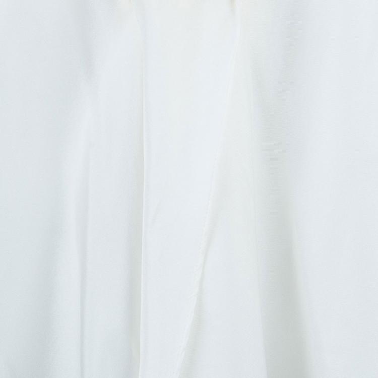 Pre Owned Lanvin White Oversize Silk Top M