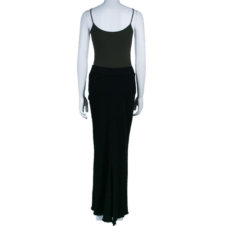 مملوكة مسبقًا Lanvin Black Maxi Skirt L