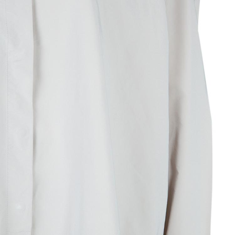Pre Owned Lanvin Pale Grey Long Sleeve Button Down Oversized Shirt M
