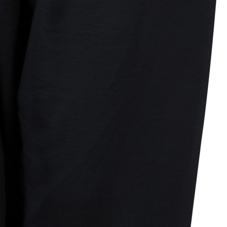 Pre Owned Lanvin Black Draped Harem Pants M